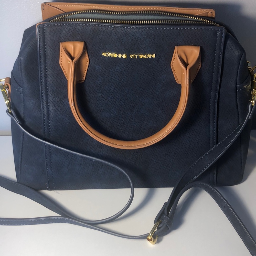 Adrienne Vittadini Blue Shoulder Bag